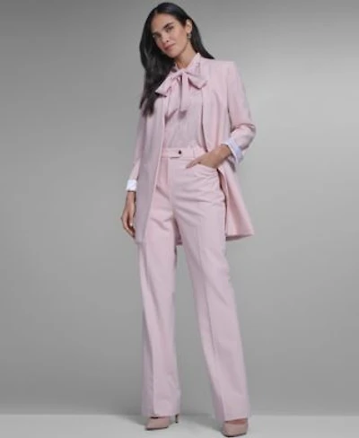 Donna Karan New York Womens Floral A Line Midi Skirt Cami Shoulder Top