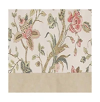 Rlf Home Gianna Banded Valance Spa. 3" Rod Pocket, Contrast bottom banding. 50"W x 16"L