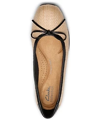 Clarks Women's Jazmynn Bow Round Toe Flats