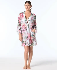 Coco Reef Women's Lily Button-Down Cover-Up Dress