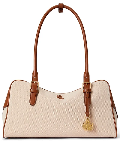 Lauren Ralph Lauren Marcy Large Zip Satchel Bag