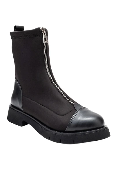 Prologue Shoes Women's Martos Stretch Front Zip Ankle Boot