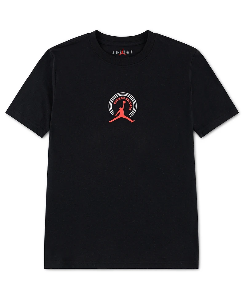 Jordan Boys' 8-20 Broken Records Crewneck T-Shirt