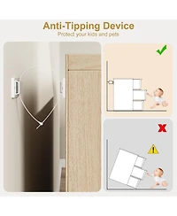 gaomon 3-Drawer Bedroom Dresser, Compact Oak Nightstand Chest with Spacious Storage for Nursery & Entryway