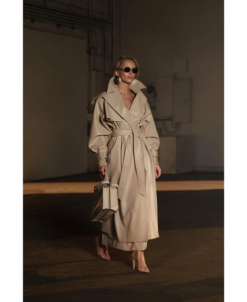 Jluxlabel Women's The Icon Pu Leather Coat