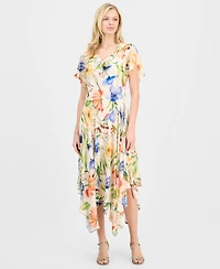 Robbie Bee Women's Handkerchief-Hem Dress