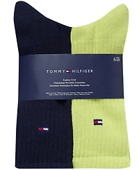 Tommy Hilfiger Men's Cushion Sole Sports Crew Socks, 6-Pack