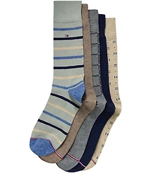 Tommy Hilfiger Men's Dress Crew Socks, 5-Pack