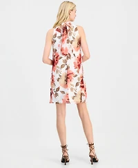 Robbie Bee Women's Mock-Neck Shift Dress