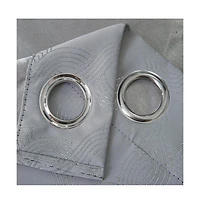 Oliva Gray Jansen Rubber Blackout Grommet Panel - 54x90" Grey