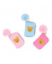 Zomi Gems Teddy Pom Pom Zip Wallet