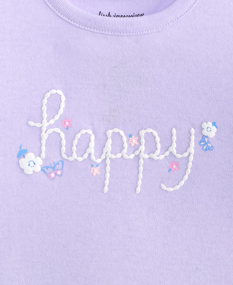First Impressions Baby Girls' Happy Peplum T-Shirt, Macy's Exclusive