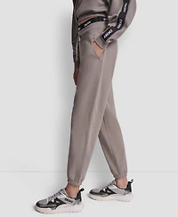 Dkny Sport Women's Classic Logo Elastic High-Rise Sweatpants