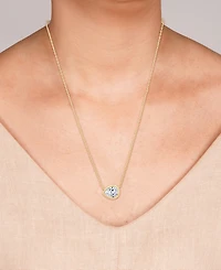 And Now This Cubic Zirconia Pear Shaped Necklace