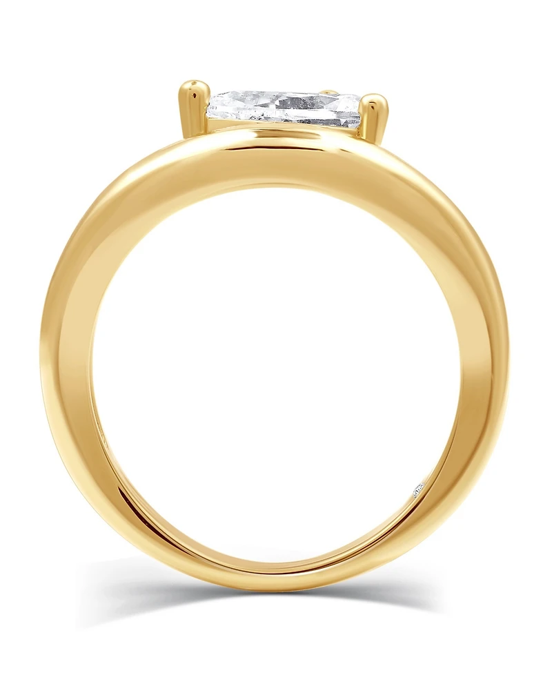 And Now This Cubic Zirconia Pear Shaped Ring