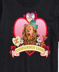 Airwaves Men's Wizard of Oz Heart Cowardly Lion Printed Short-Sleeve Graphic T-Shirt