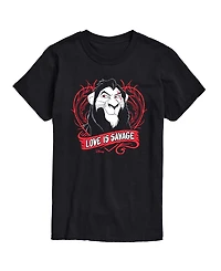 Airwaves Men's Disney Villains Love Is Savage Printed Short-Sleeve Graphic T-Shirt