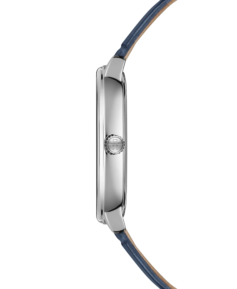 Raymond Weil Men's Toccata Blue Leather Watch, 32x36mm