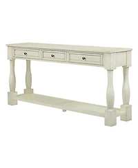 Streamdale Furniture Console Table with Drawers and Shelf
