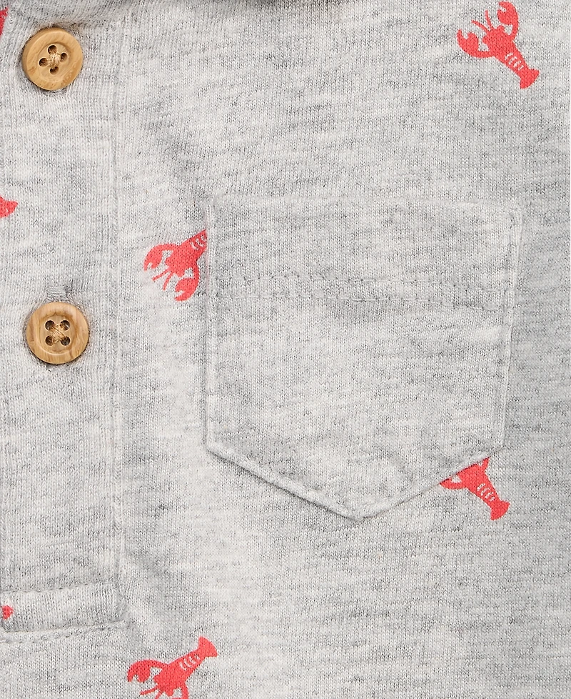 First Impressions Baby Boys' Lobster Dash Cotton Sunsuit, Macy's Exclusive