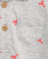 First Impressions Baby Boys' Lobster Dash Cotton Sunsuit, Macy's Exclusive