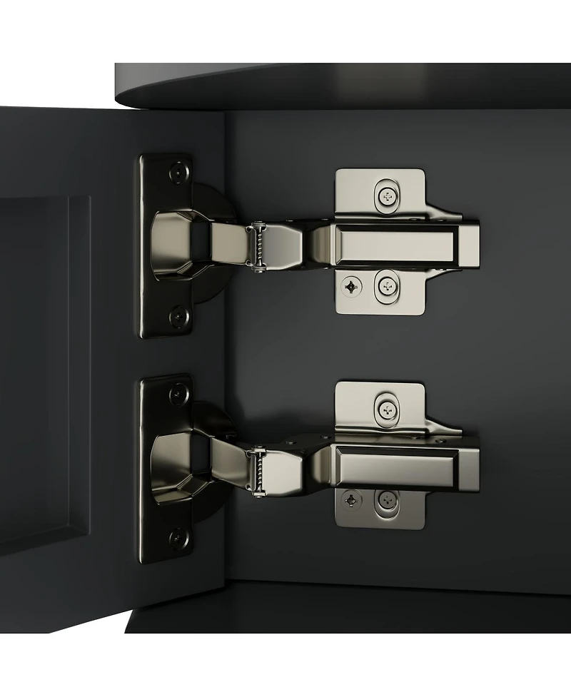 Streamdale Furniture Artisan Wave Demi-Lune Console Table, 2 Drawers, Hallway