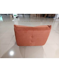 Streamdale Furniture Luxury Orange Microfiber Accent Chair