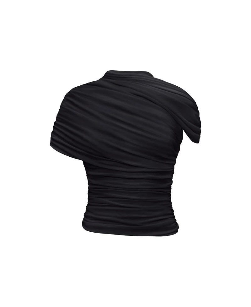 Heiress Beverly Hills Women's The Draped Shoulder Top