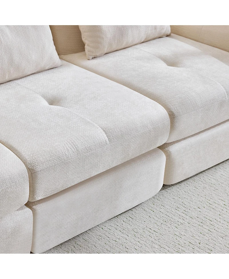 Streamdale Furniture Modular Cloud Sofa, Convertible Folding Sofa Bed, Sectional Cushioned Sofa