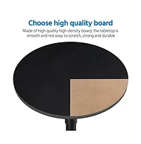 Yaheetech Adjustable Pub Round Table with 360° Swivel Tabletop