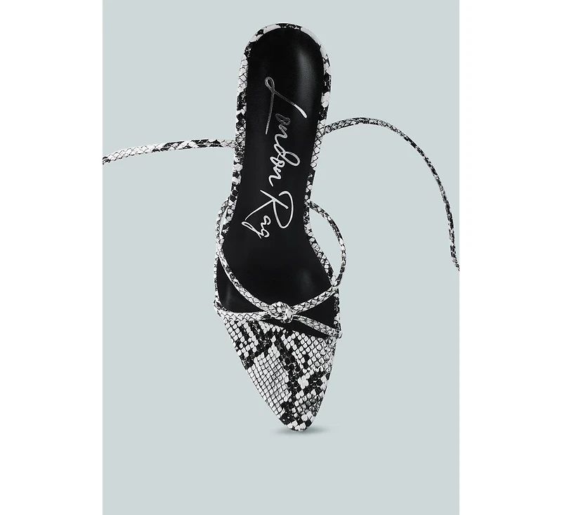 Women's Bondage High Heel Lace Up Sandals