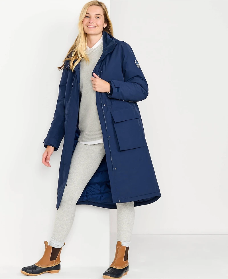 Lands' End Plus Squall Waterproof Insulated Winter Stadium Maxi Coat
