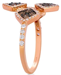 Le Vian Chocolate Diamond (0.76 ct. t.w.) & Vanilla Diamond (0.35 ct. t.w.) Ring in 14k Strawberry Gold