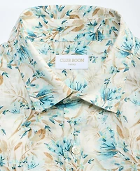 Club Room Men's Floral Linen Short-Sleeve Shirt, Macy's Exclusive - Oleo Print