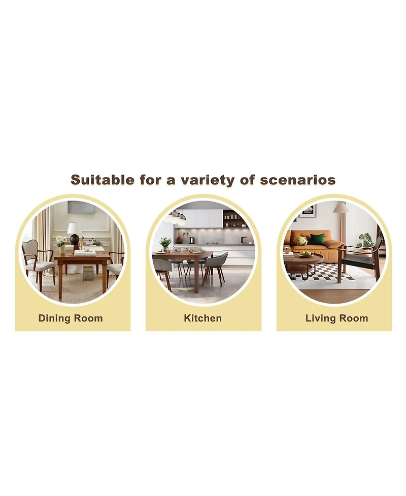 Streamdale Furniture Streamdale -Pack Heavy-duty Chairs: 2.1" Cushion, Iron Frame