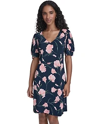 Tommy Hilfiger Petite V-Neck Short-Sleeve Dress