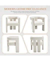 Streamdale Furniture Contemporary Fabric Upholstered Accent/Dining Chair (2PC/Set