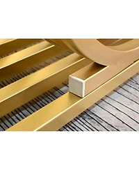 Streamdale Furniture Modern 43.3" Wooden Console Table with Marble Top for Living Room/Bedroom