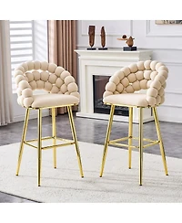 Streamdale Furniture Puffy Bubble Chair Ball Chain Bar Stools