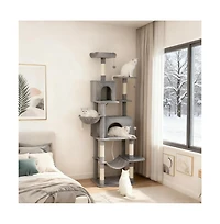 Zeus & Ruta 80" Tall Multi-Level Cat Tree Tower
