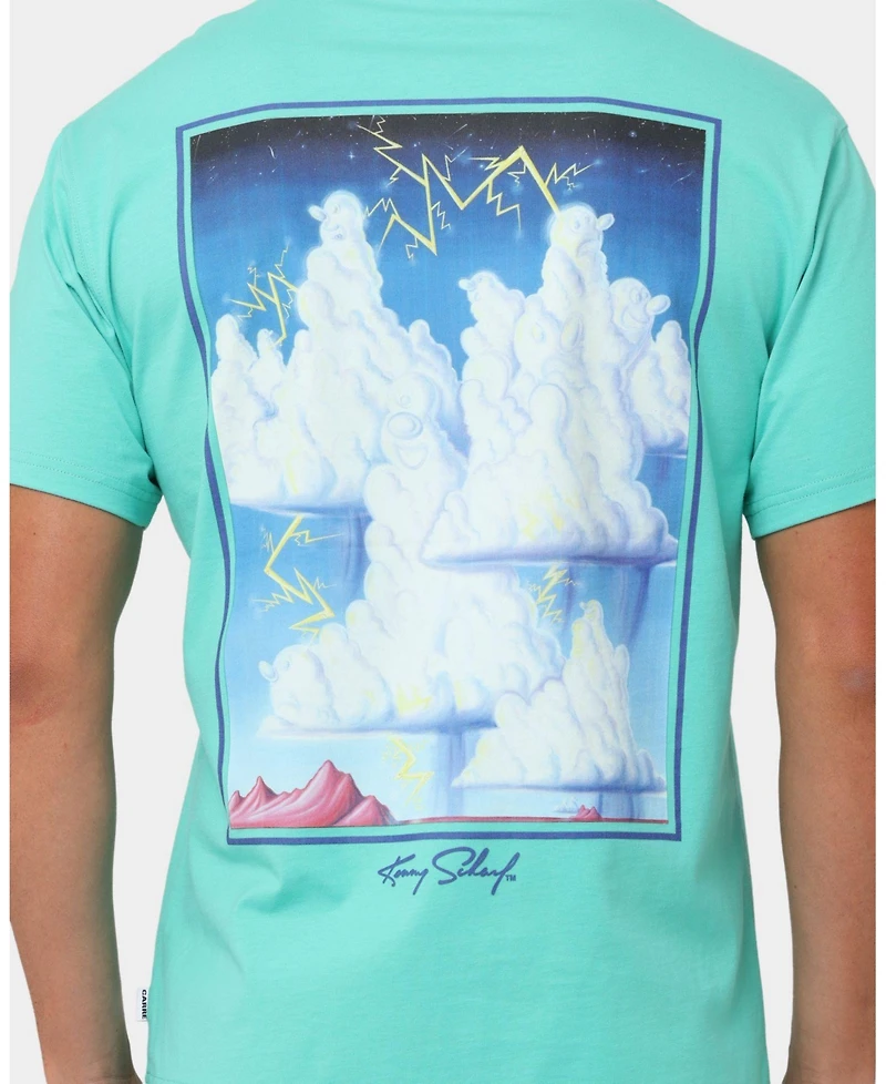 Carre Men's Carre X Kenny Scharf Chilaxia T-Shirt Aqua