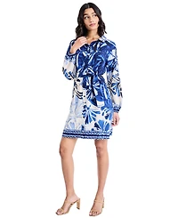 Maggy London Women's Balloon-Sleeve Mini Dress