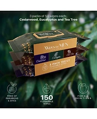 Pursonic Full-Range Men's Grooming: 4-Piece Beard Care Set, Beard and Body Trimmer, Nose Trimmer, & Assorted Face and Body Wipes