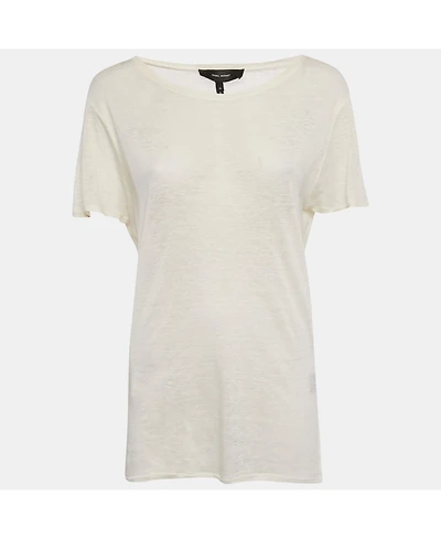 Pre-Owned Isabel Marant Women's Off-White Jersey T-Shirt