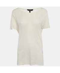 Pre-Owned Isabel Marant Women's Off-White Jersey T-Shirt