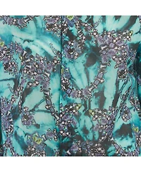 Pre-Owned Versace Women's Jeans Gems Print Cotton Shirt