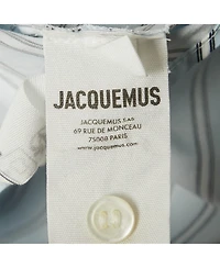 Pre-Owned Jacquemus Women's La Casa Blue/white Stripe Cotton Shirt