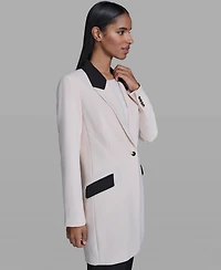 Karl Lagerfeld Paris Women's Notch Lapel Collar Jacket