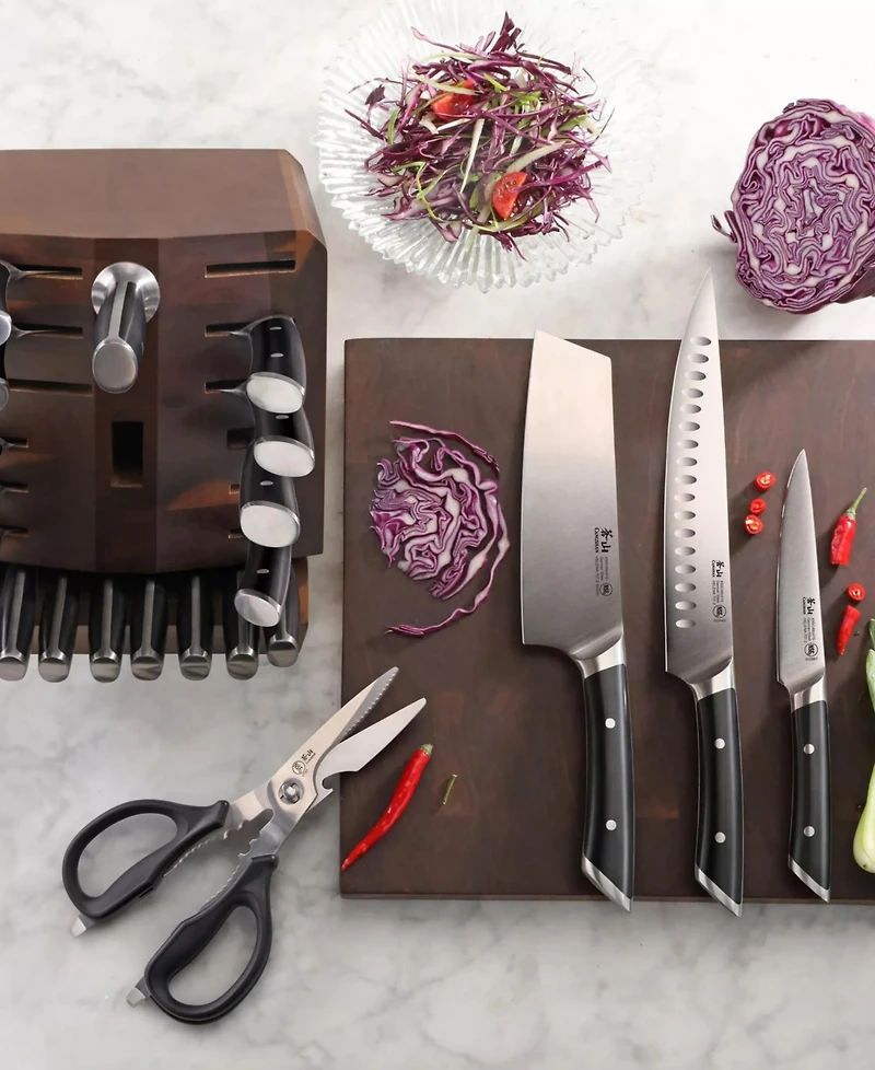 Cangshan Helena Series Steel 23-Pc. Knife Block Set