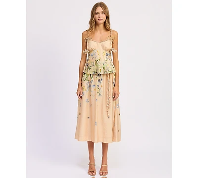 En Saison Women's Sleeveless Scoop Neck Carrera Top